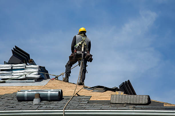 Professional Flat Roof Repair technician working in Saxapahaw, NC